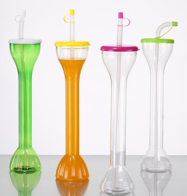 1pc High-end Glass Water Cup With Handle And Green Lant Straws Design, Large  Capacity Coffee Milk Cup 400ml